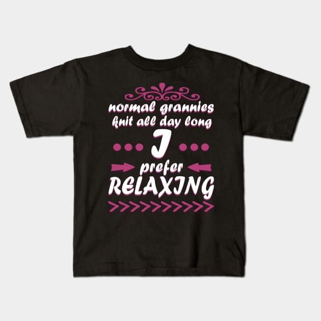 Grandma Pension Relaxing Retirement Sauna Holiday Adventure Kids T-Shirt by FindYourFavouriteDesign